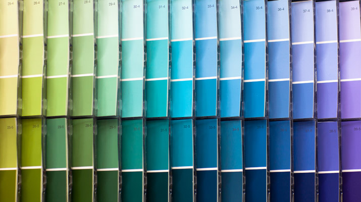 paint chips at carlmont village shopping center