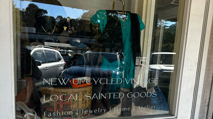 sainted goods storefront at carlmont village